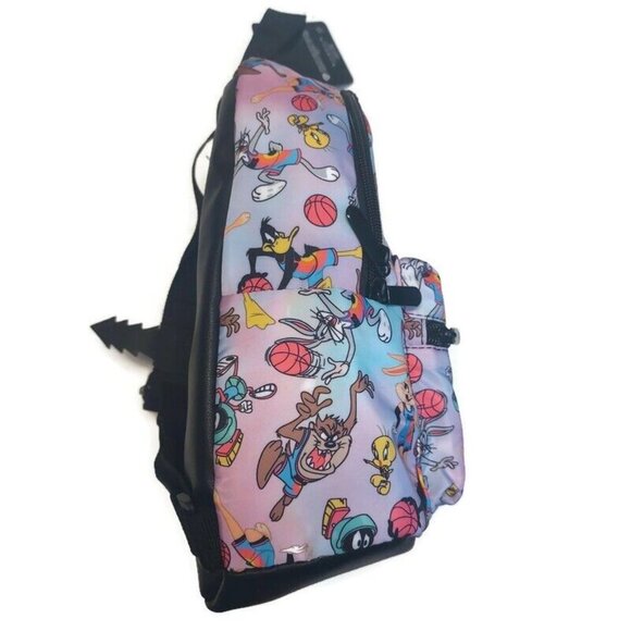Bioworld Space Jam A New Legacy MINI Backpack Pink Multi-Color 11" x 9" - Picture 5 of 6